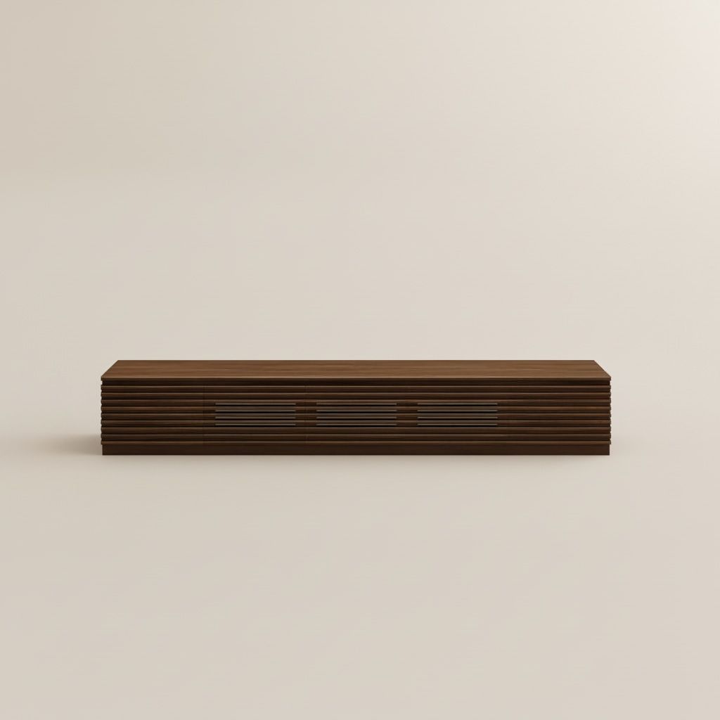 Dark Wood Plywood TV Stands