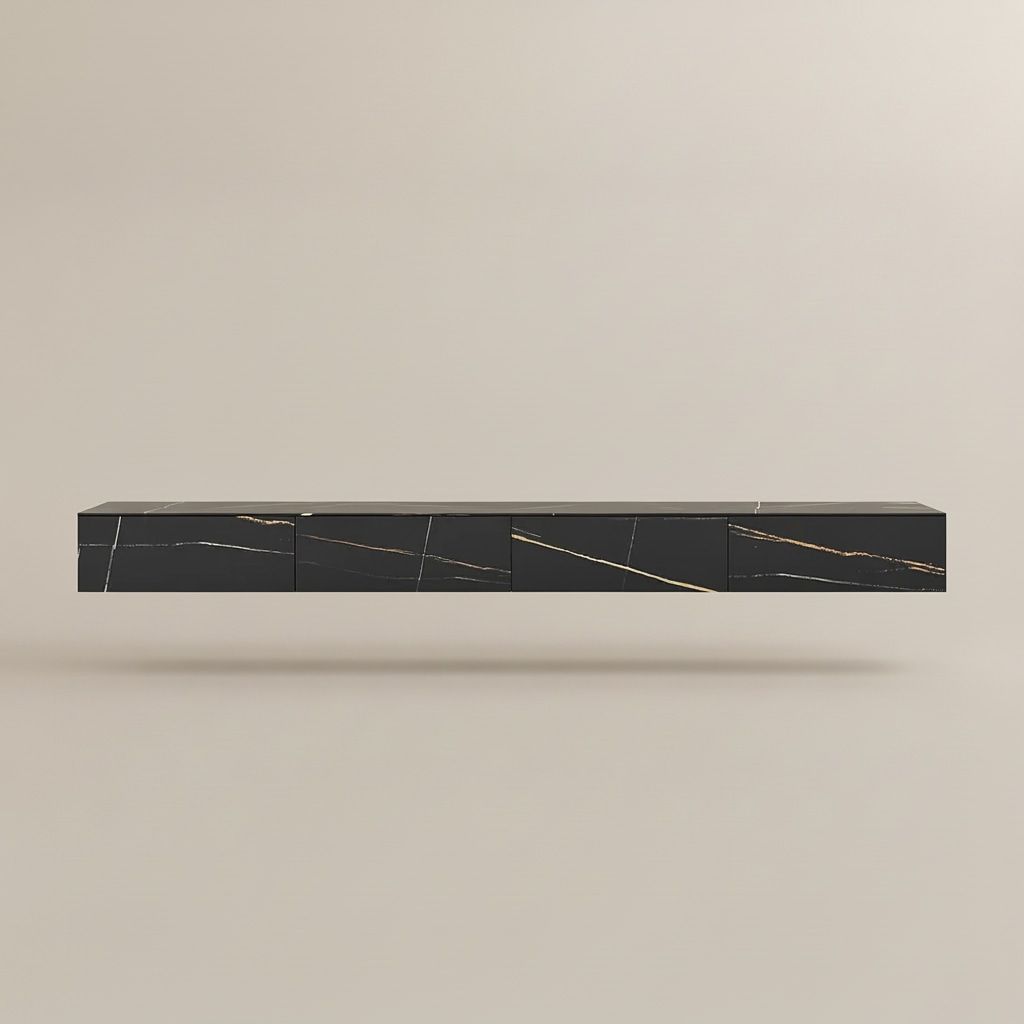 Black 81.10 inch TV Stands