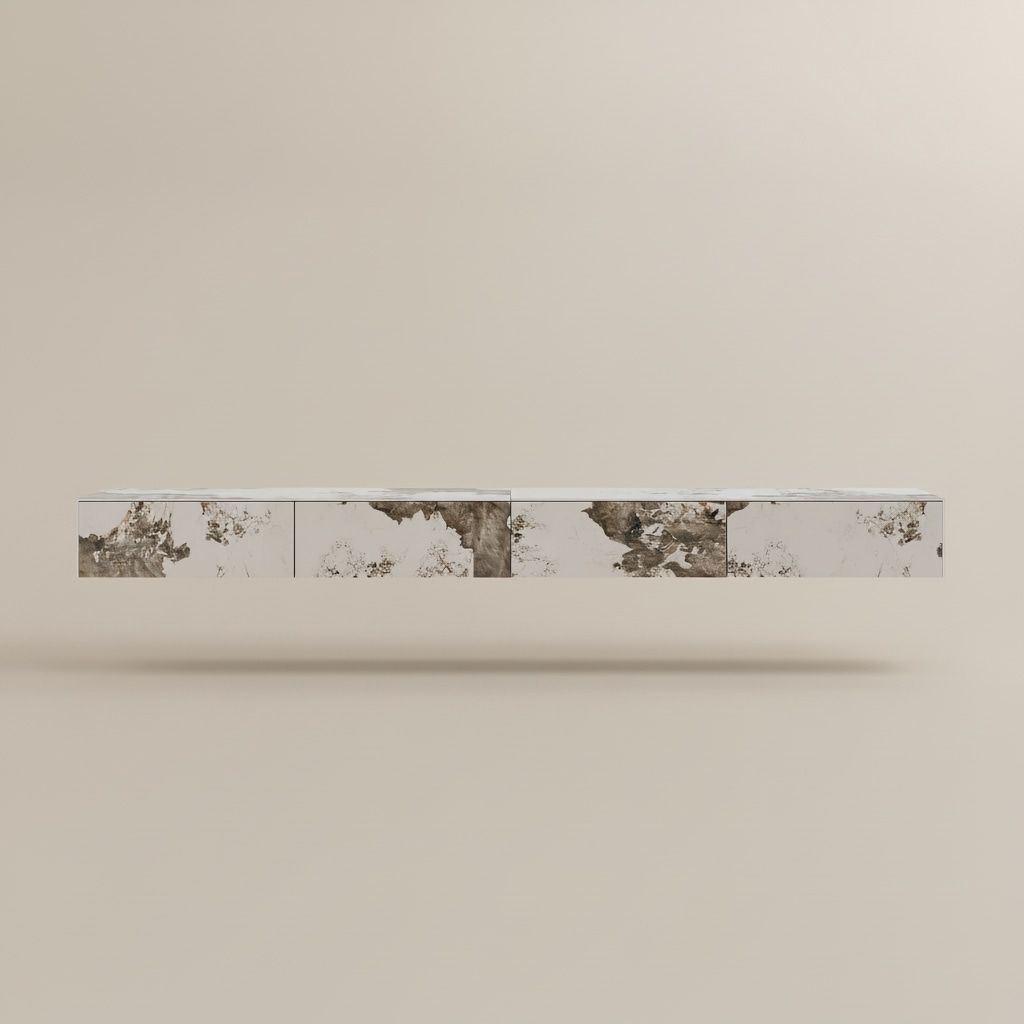 with Drawers Pandora Sintered Stone TV Stands