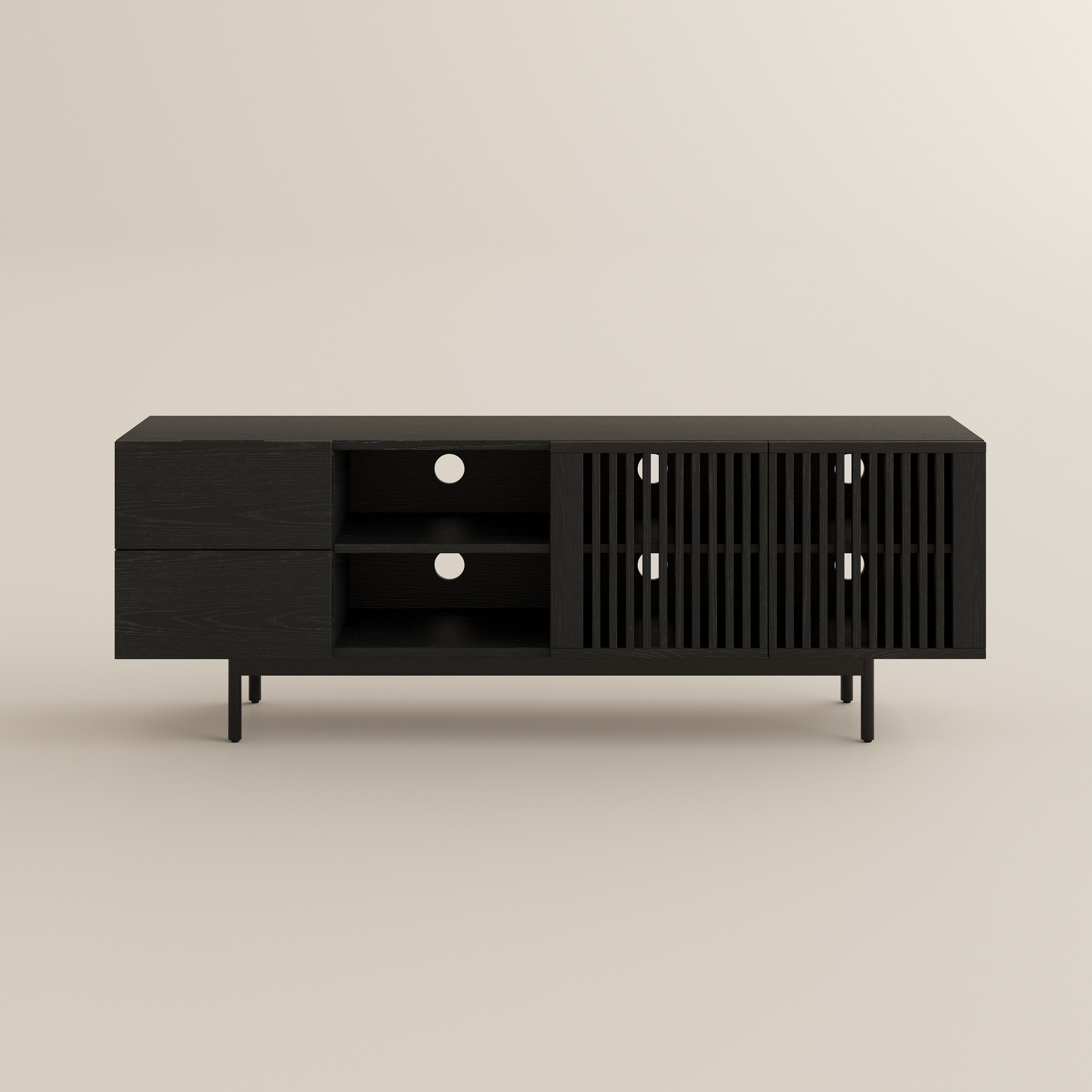 Wood Black Plywood TV Stands