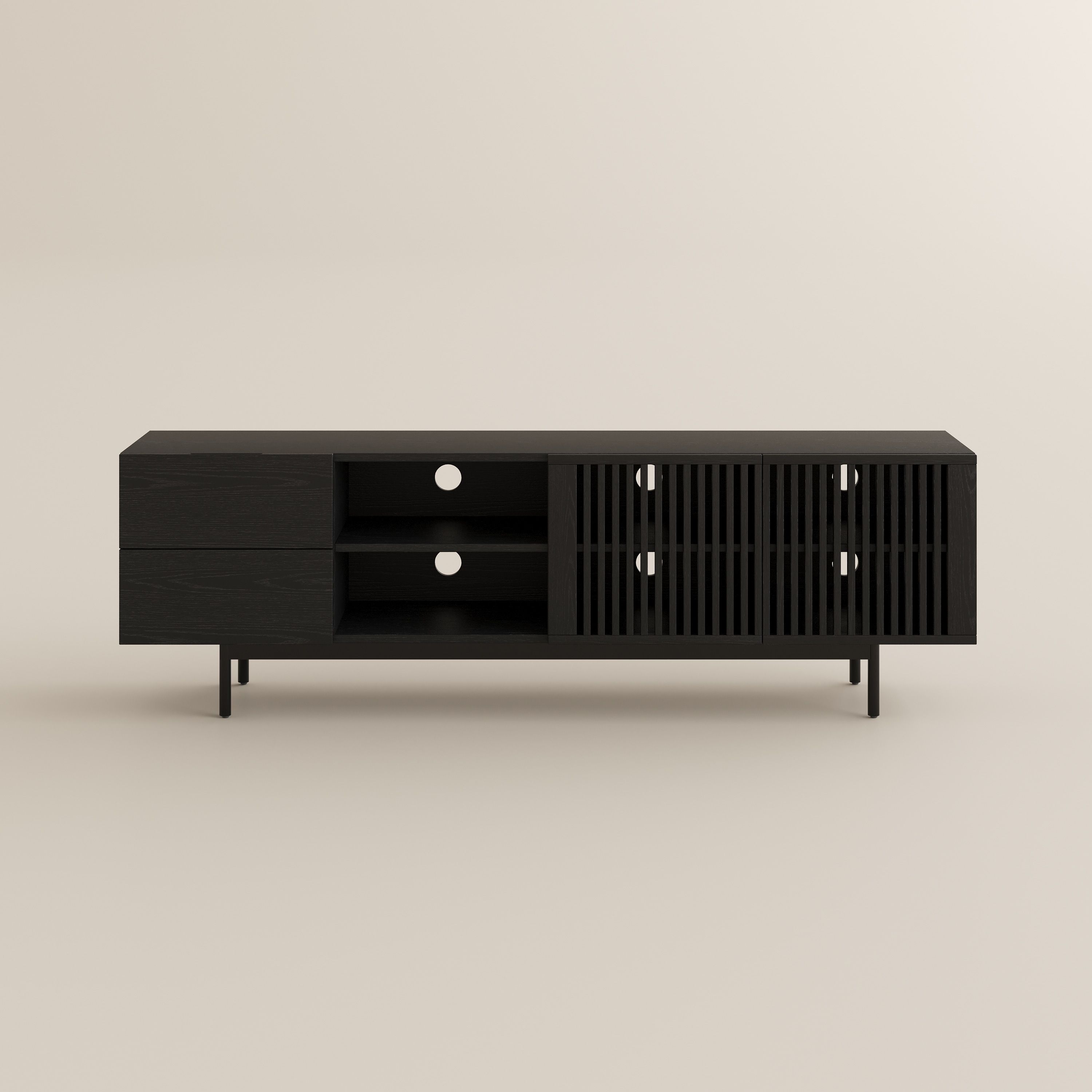 Wood Black Plywood TV Stands