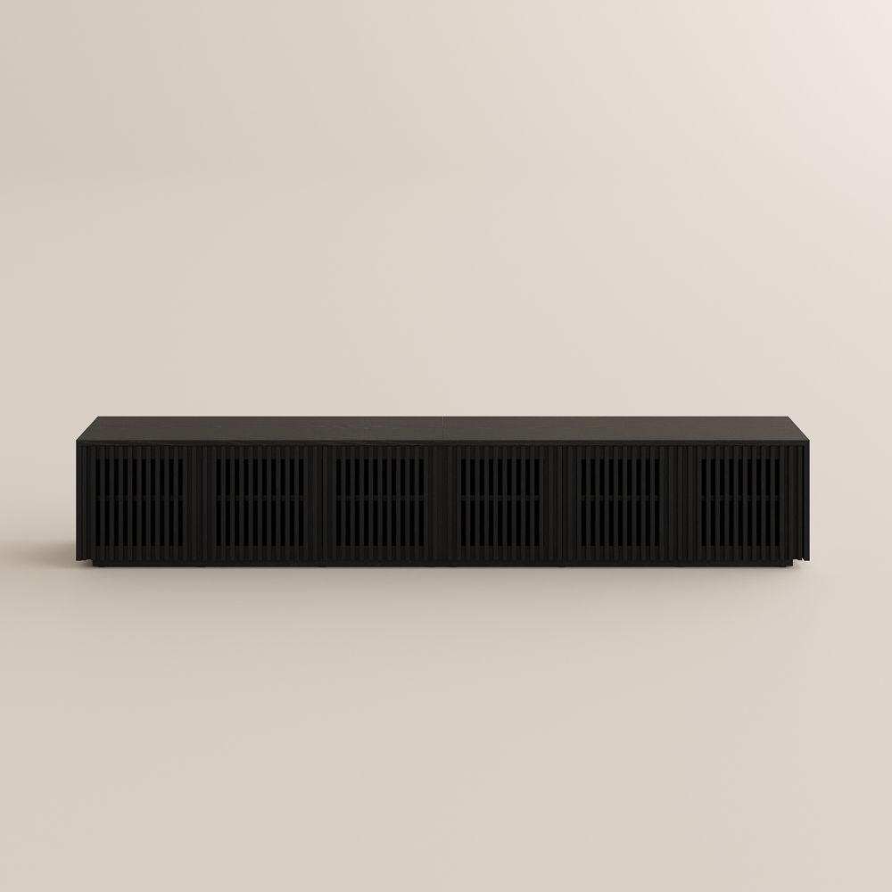 Minimalista moderno Nero Compensato Supporti TV