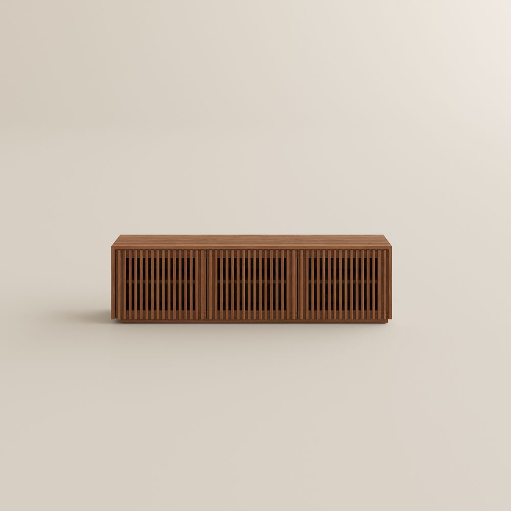 Living Room Walnut Color MDF TV Stands