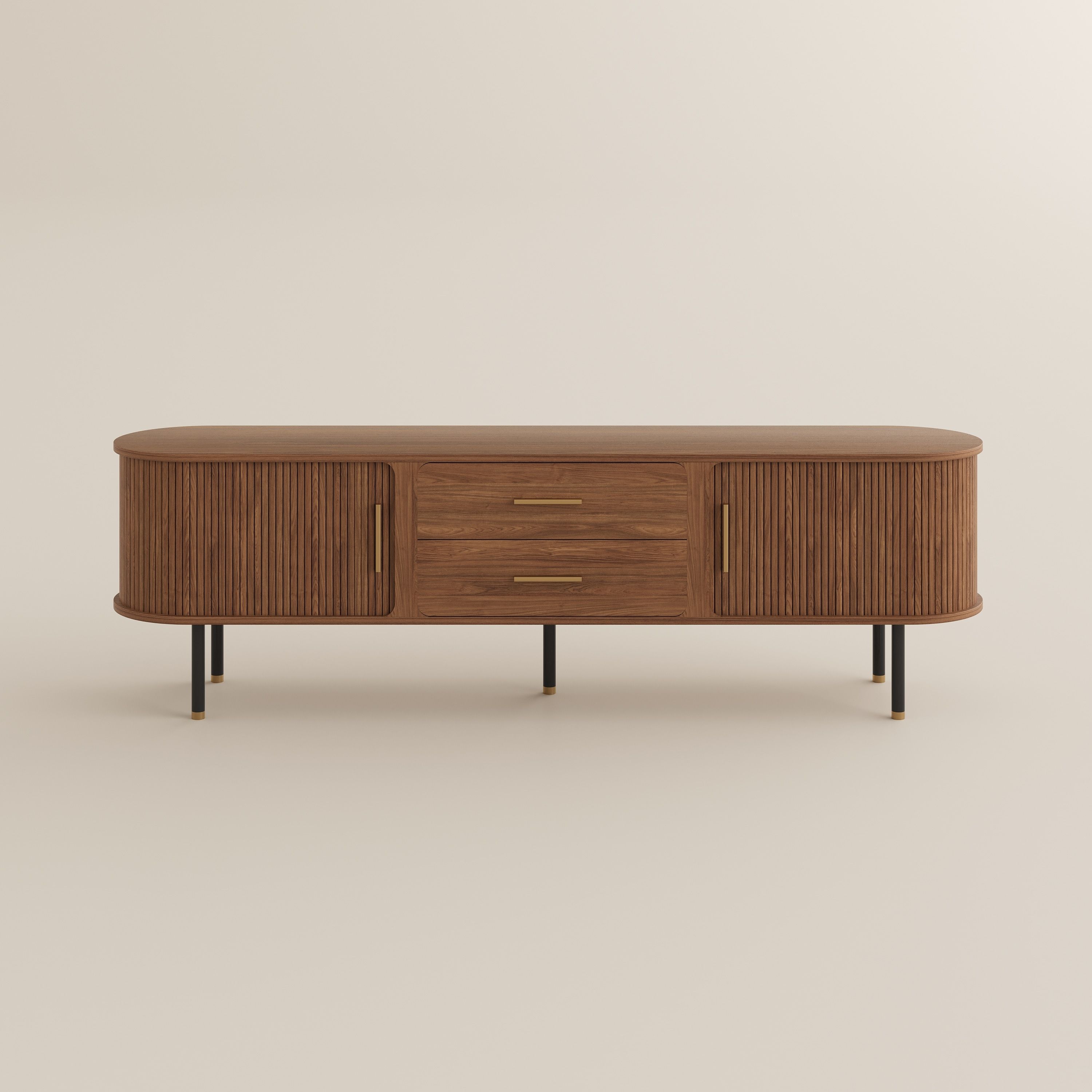 Walnut Walnut Plywood TV Stands