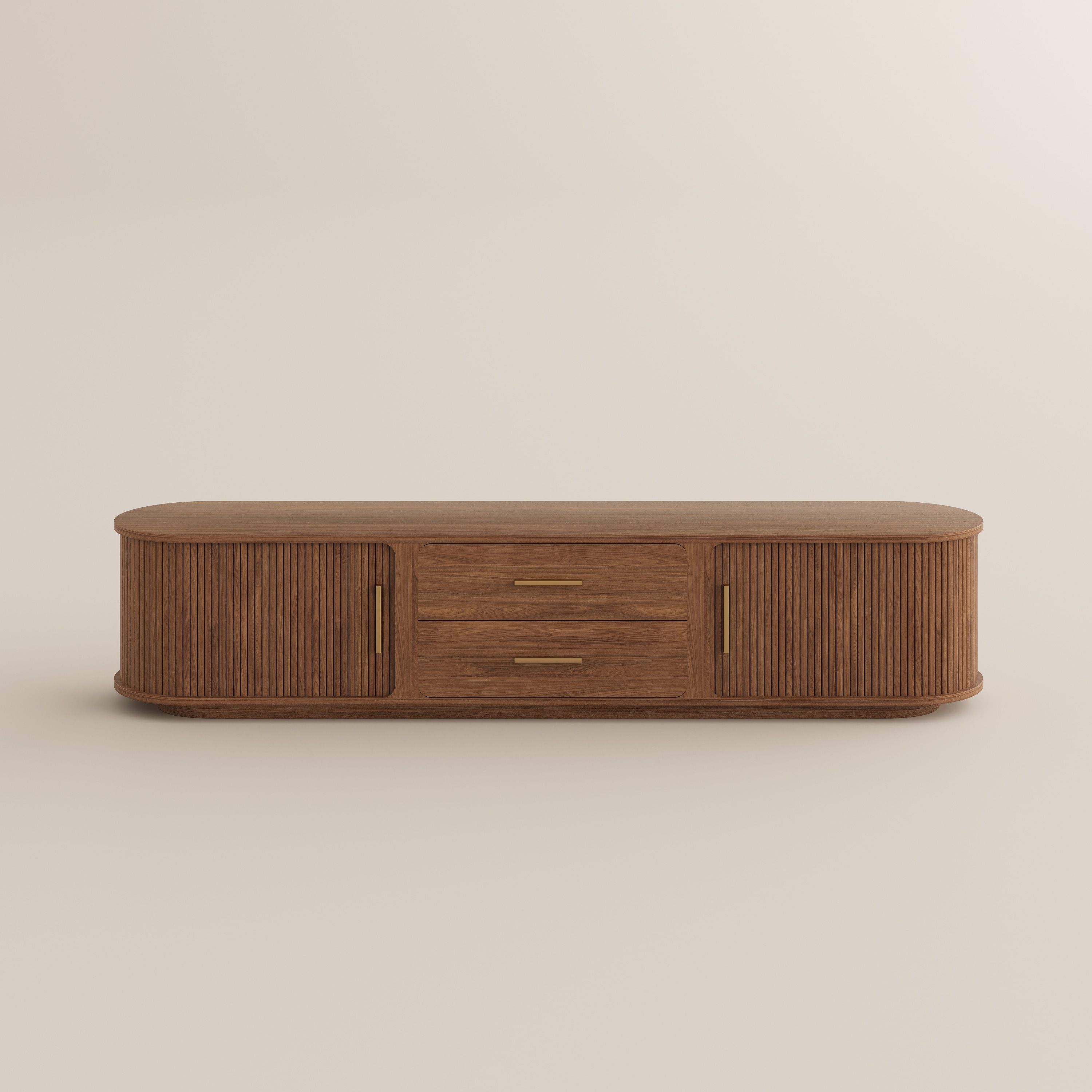 Walnut Color Plywood TV Stands