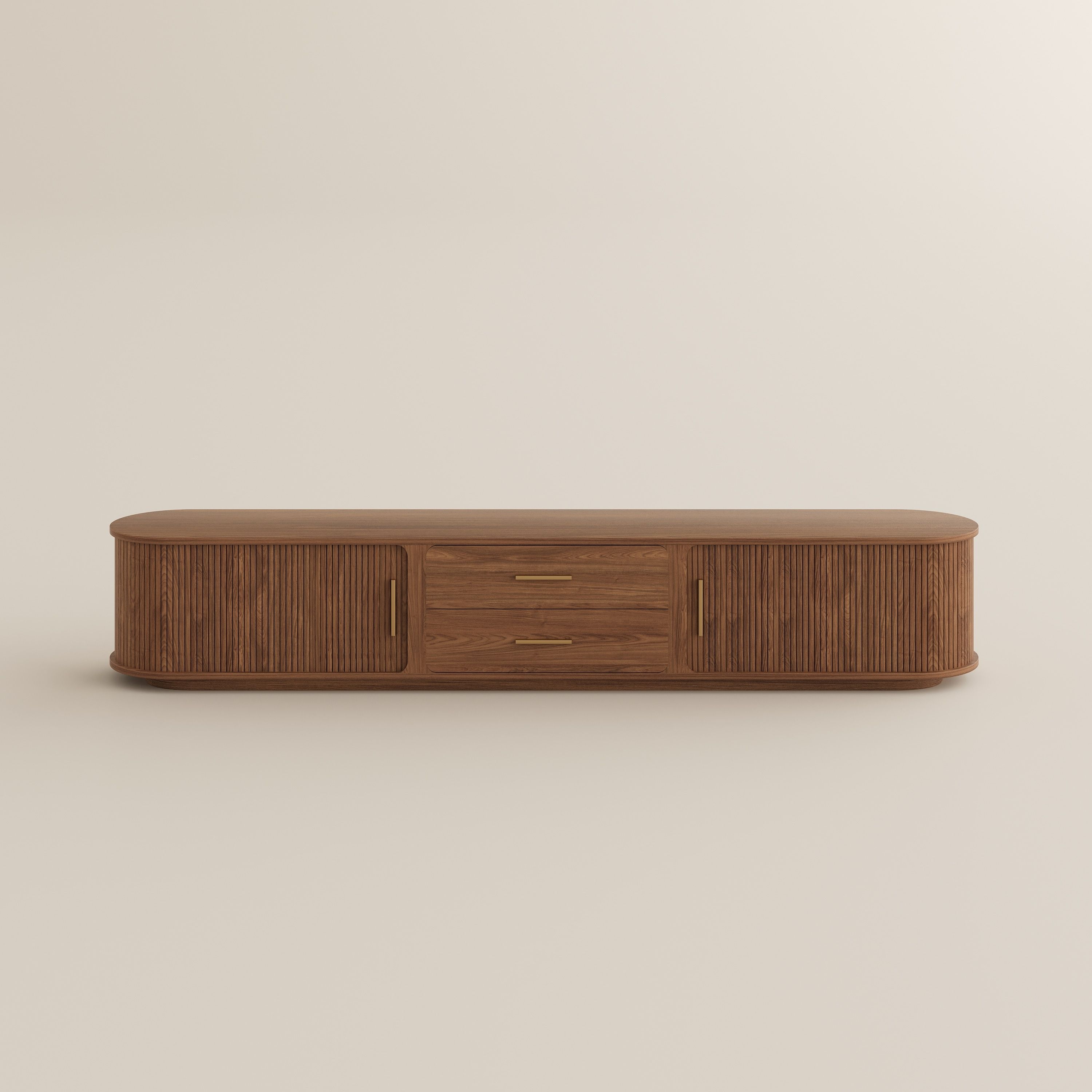 Walnut Color Plywood TV Stands