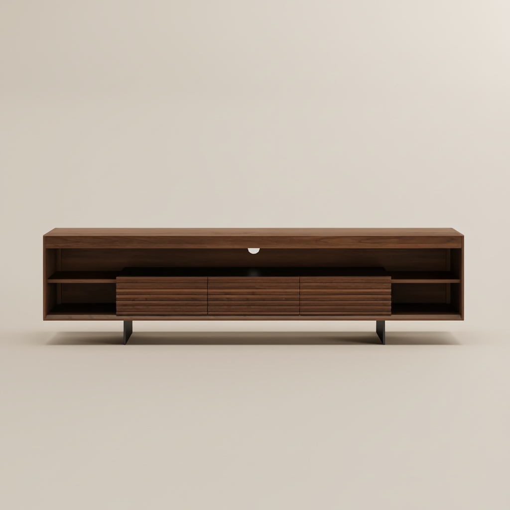 Walnut Walnut MDF TV Stands