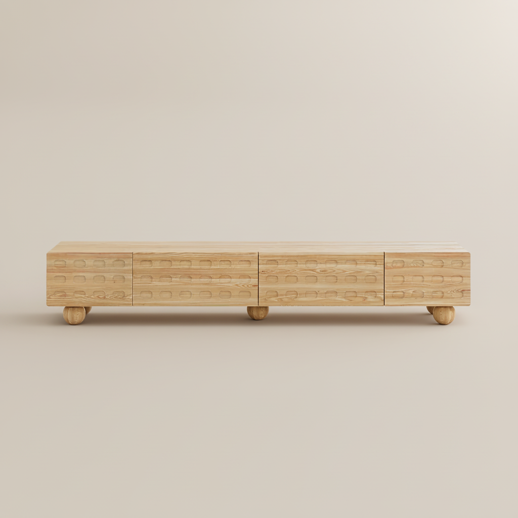 con cassetti Colore legno Compensato + impiallacciatura di frassino Supporti TV