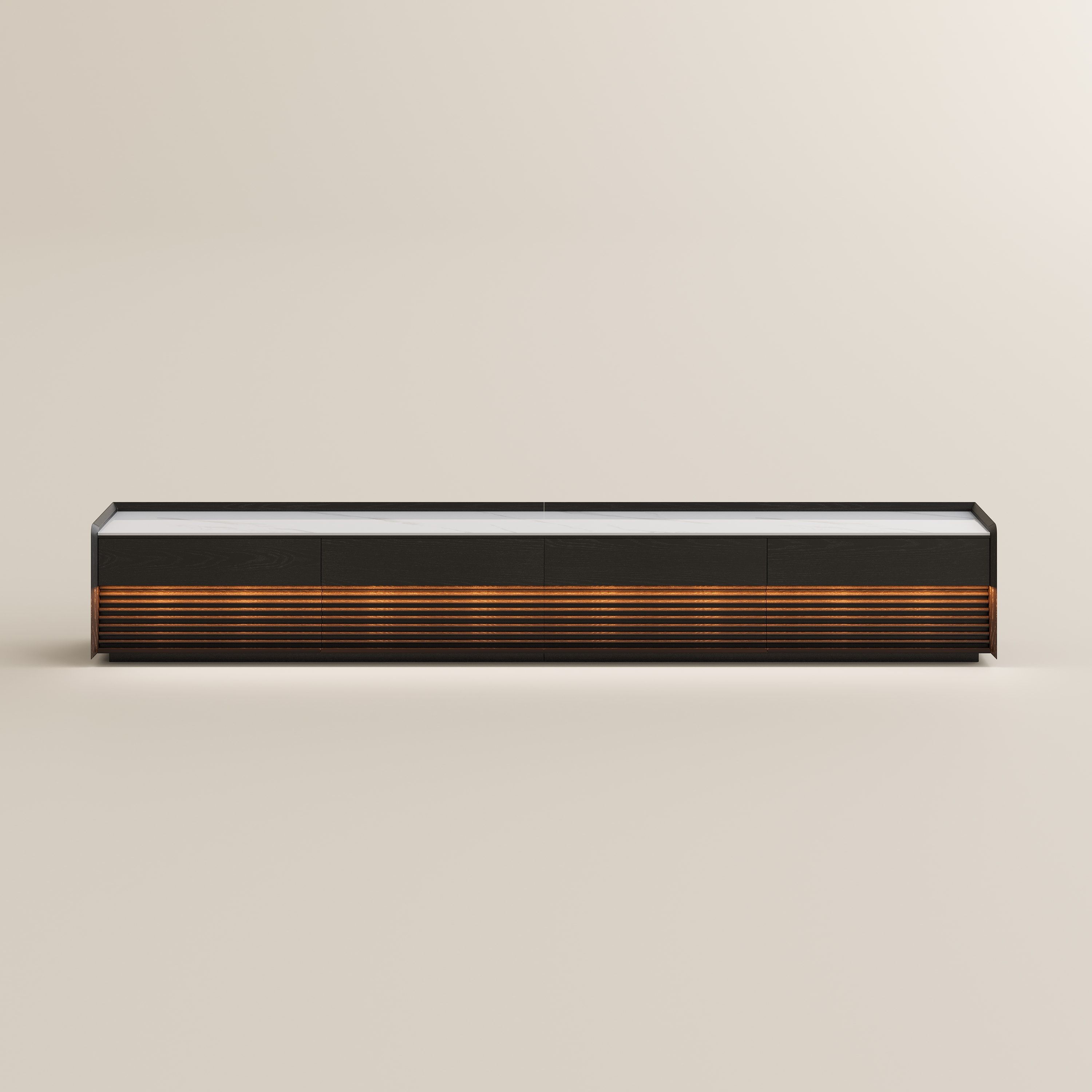 with Storage Black Plywood TV Stands