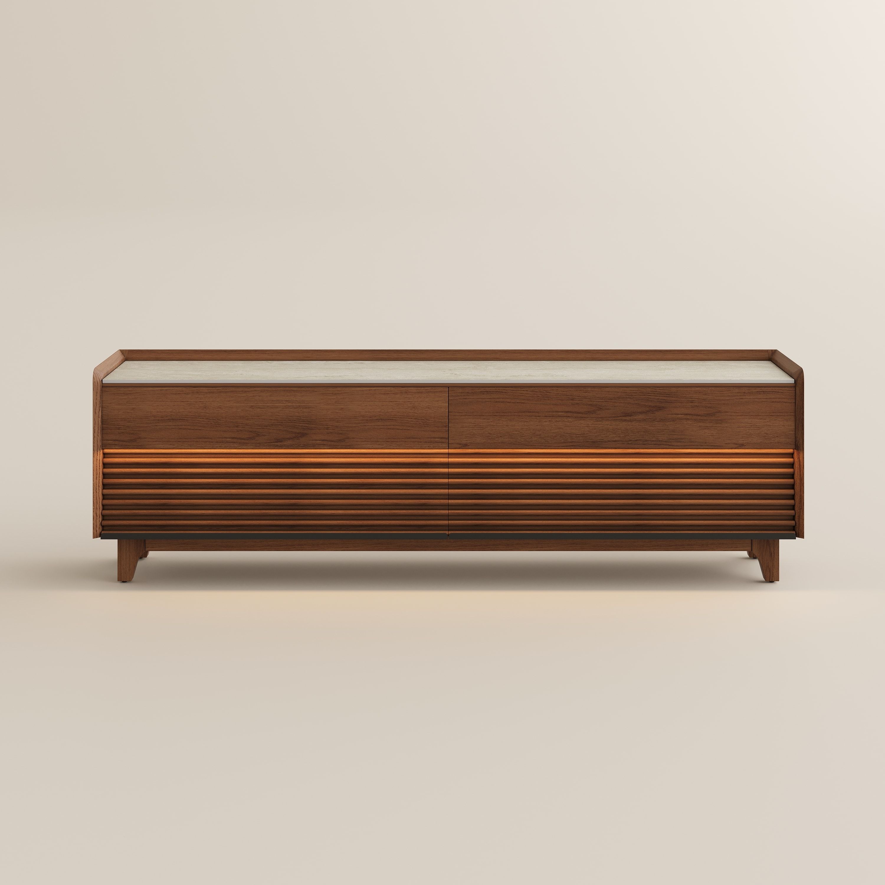 Walnut Plywood TV Stands