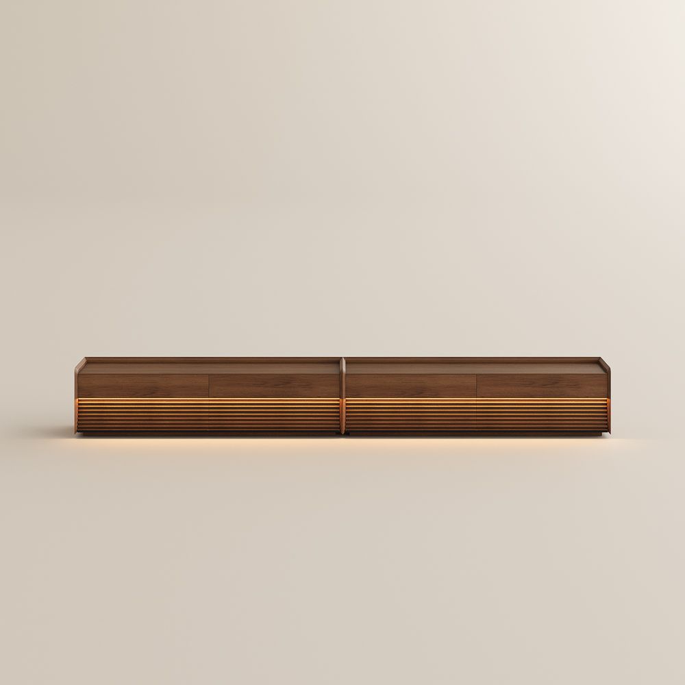 Walnut Color MDF TV Stands