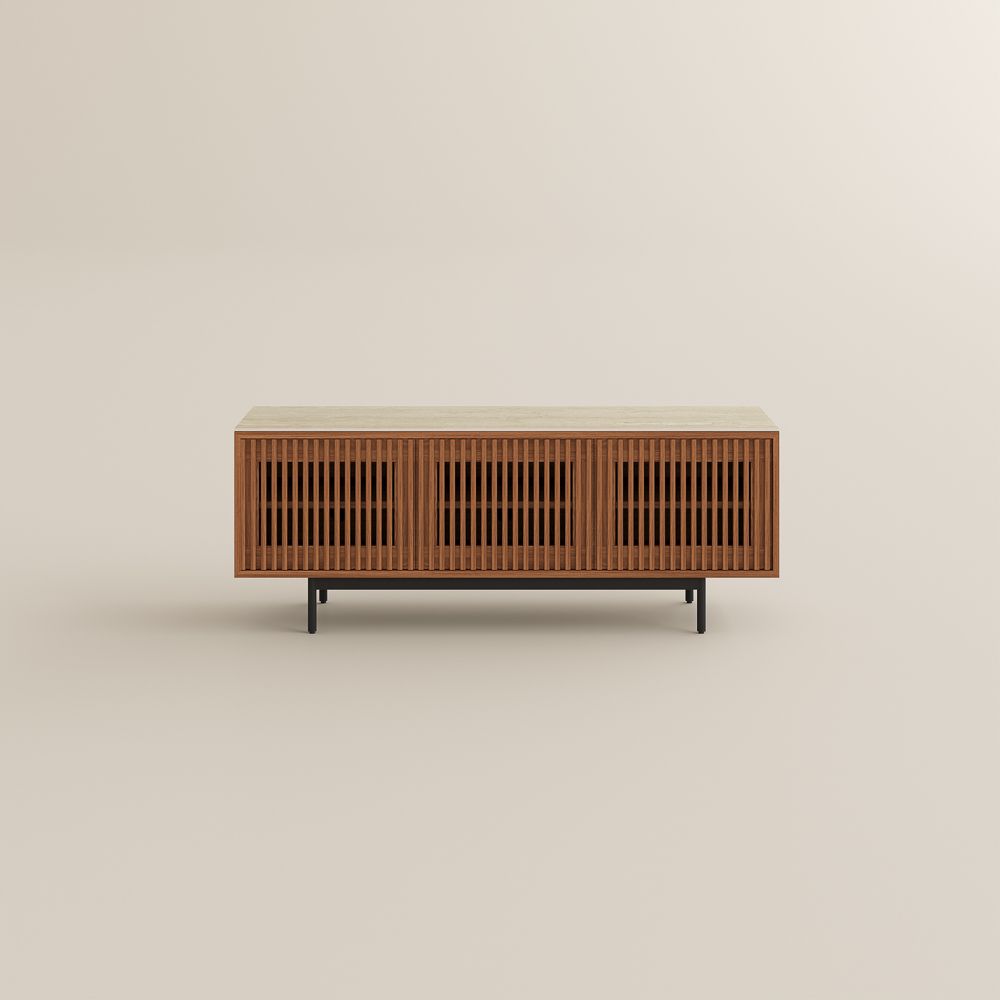 Wood Walnut Color MDF TV Stands