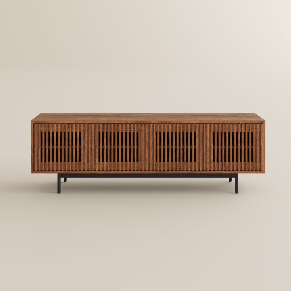 Wood Walnut Color MDF TV Stands