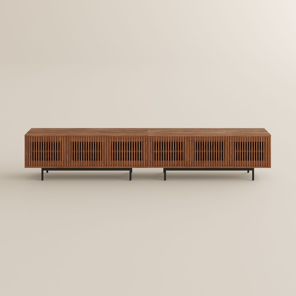 Large Walnut Color MDF TV Stands