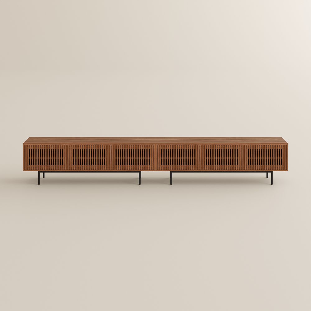 Modern Walnut Color MDF TV Stands