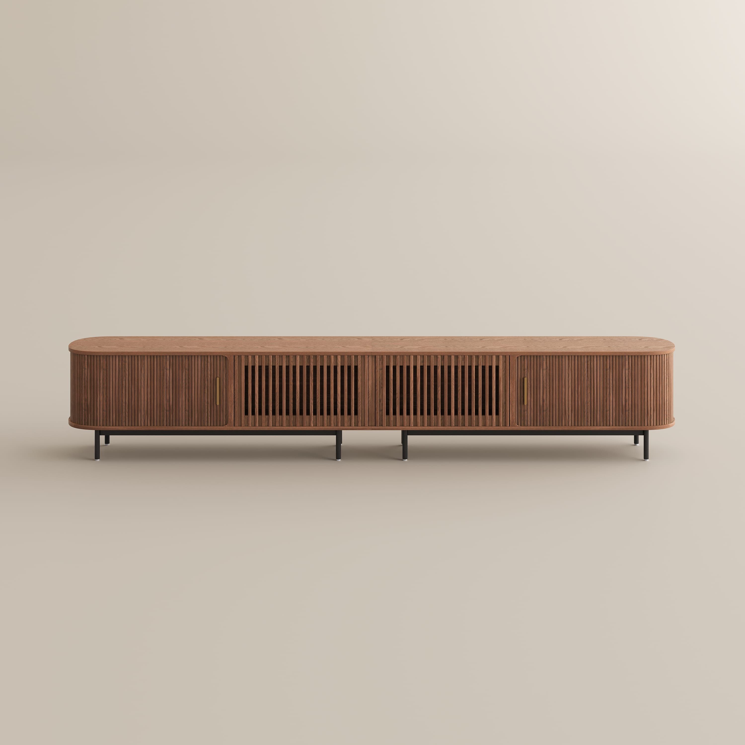 Wood Walnut Color Plywood TV Stands