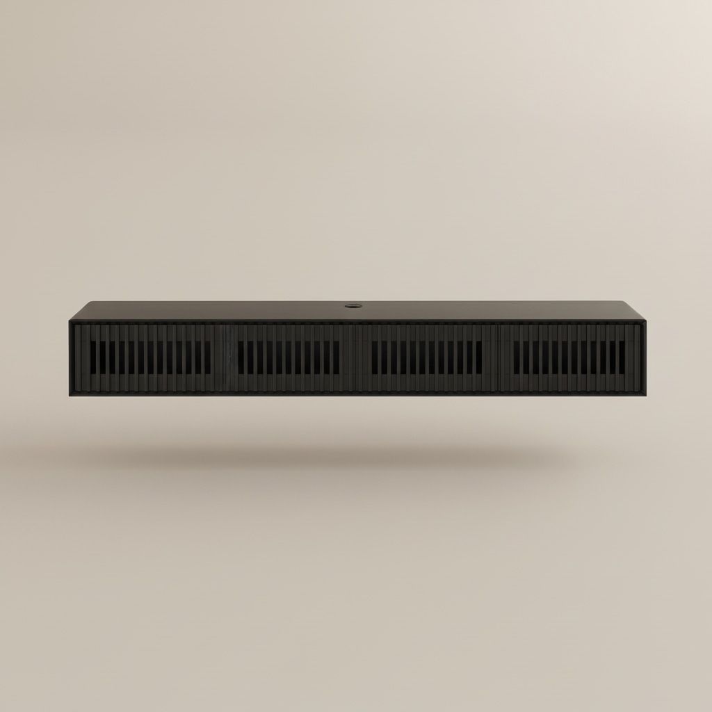 Modern Walnut Color MDF TV Stands