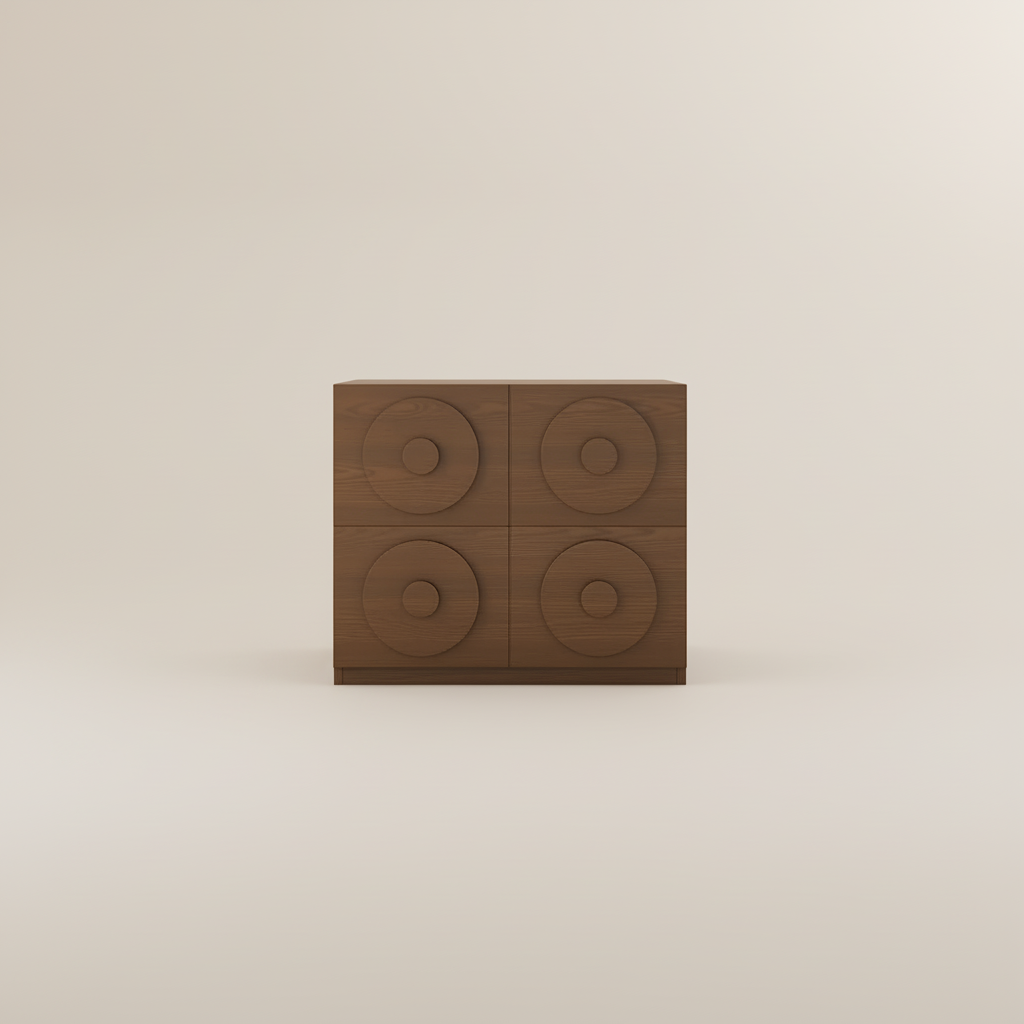 Wood Walnut Color Solid Wood TV Stands