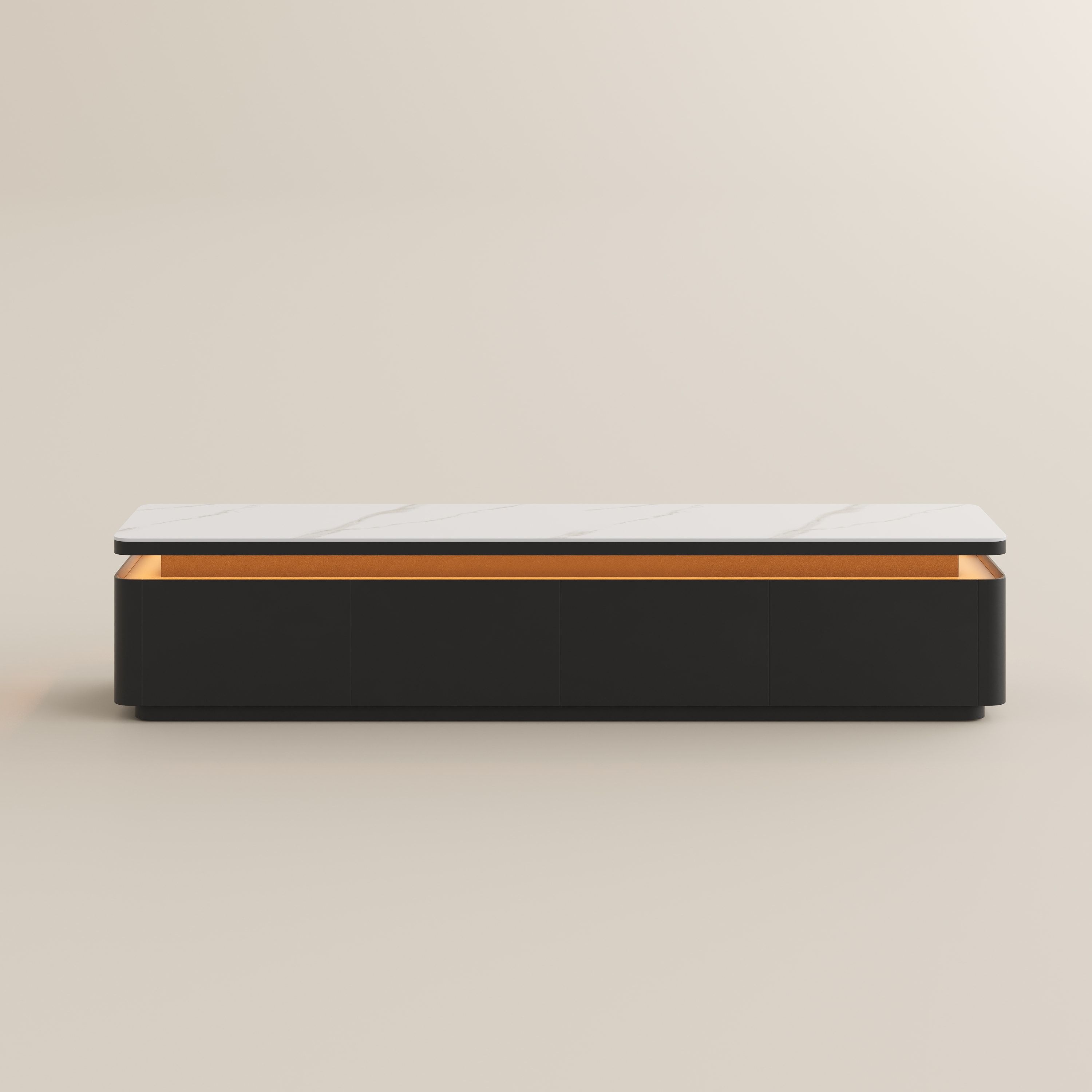 with Light White & Black MDF TV Stands