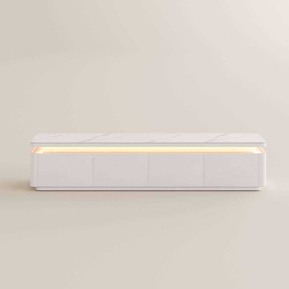 with Light White MDF TV Stands