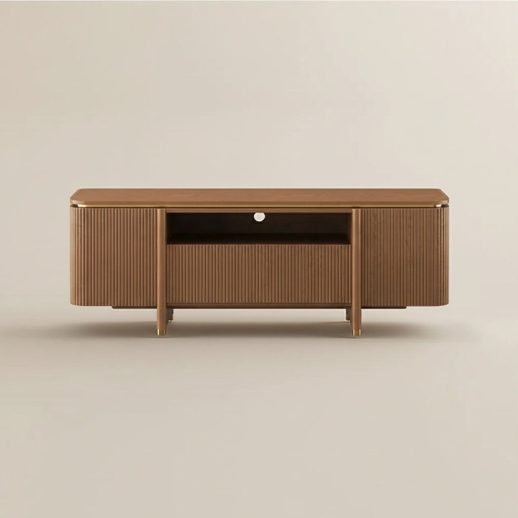Silva Walnut Color Plywood TV Stands