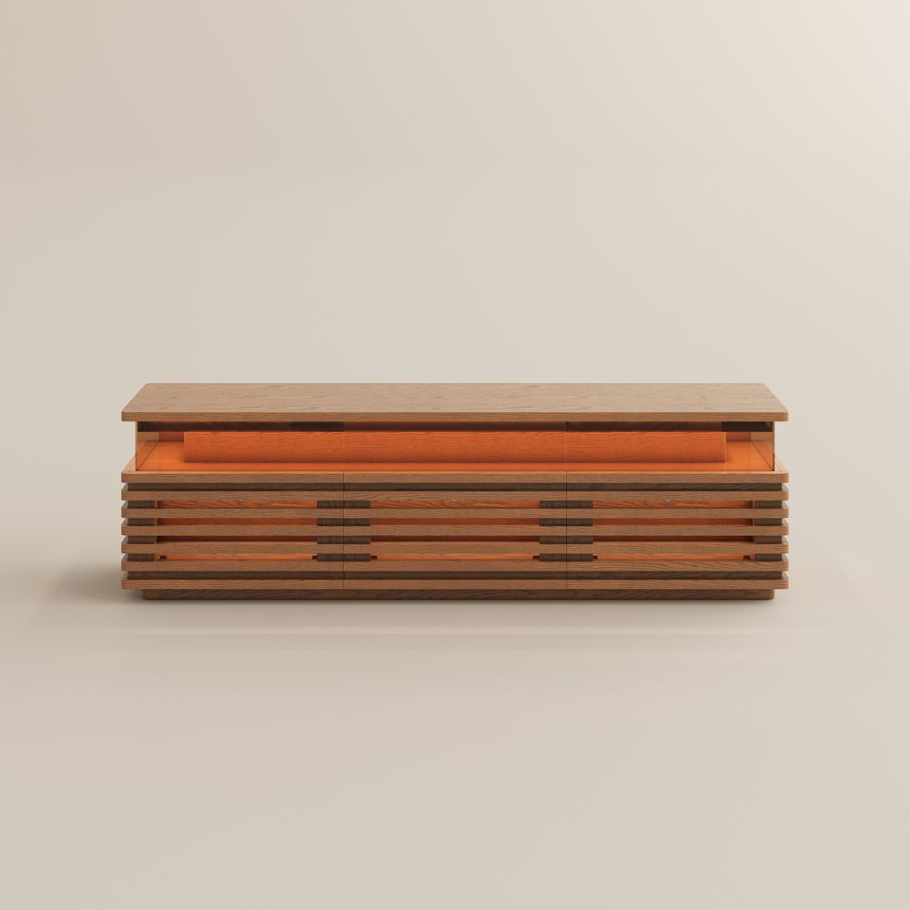 Selene Walnut Color Engineered Wood TV Stands