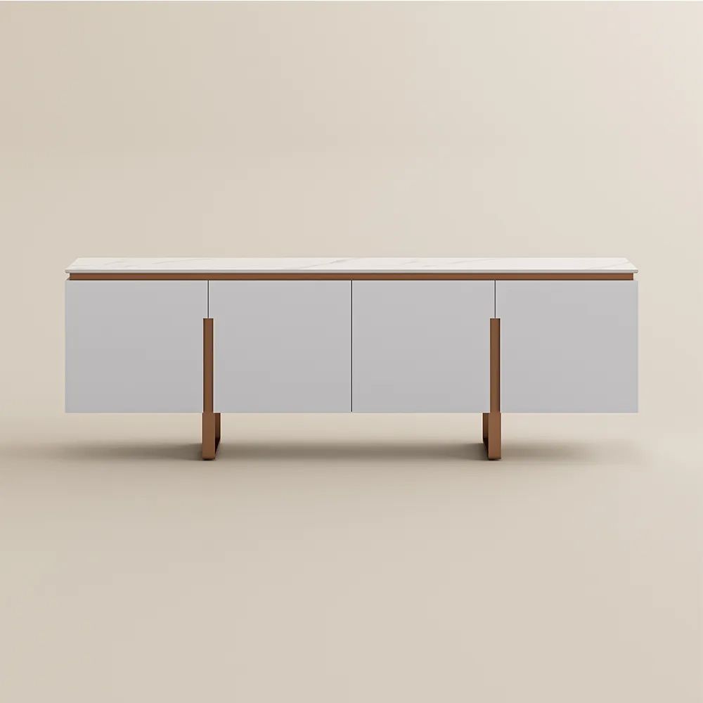 Modern White Engineered Wood TV Stands