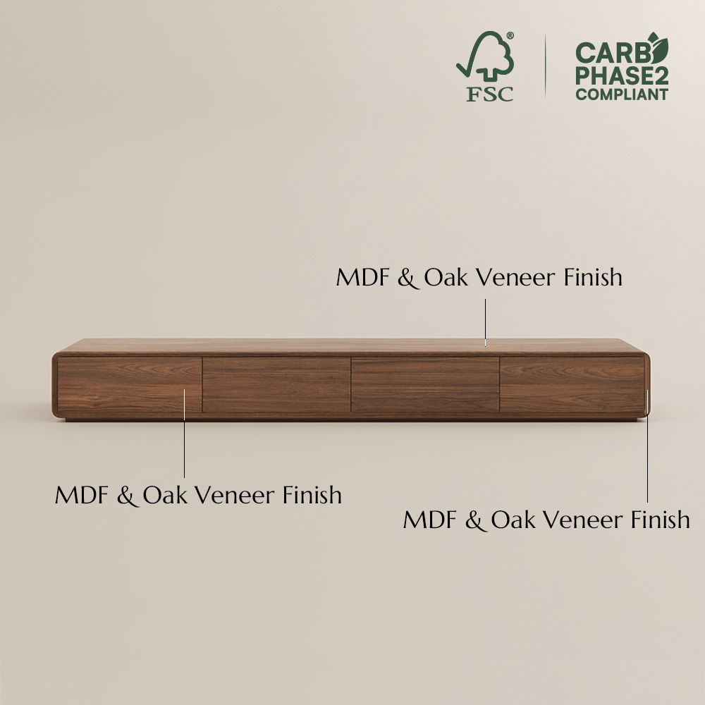 Modern Dark Wood MDF TV Stands