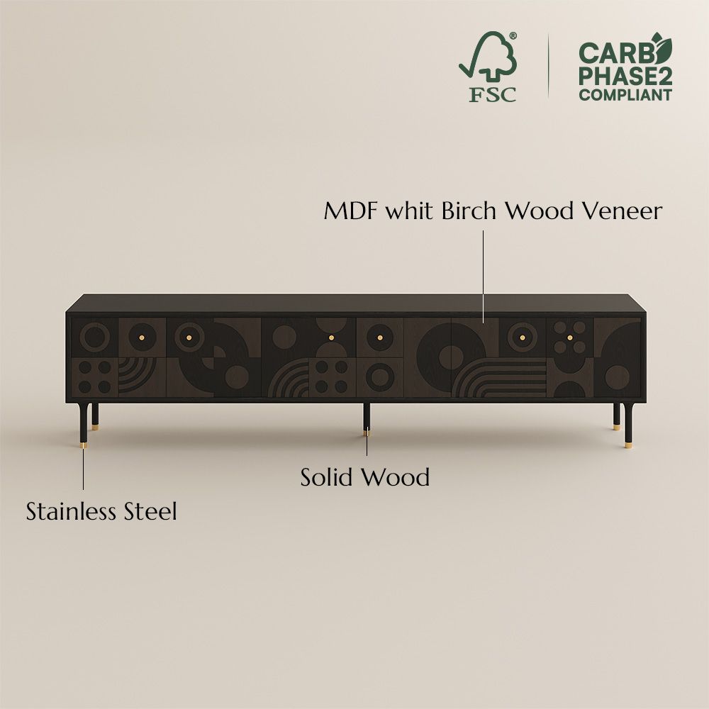 Large Smoky MDF TV Stands