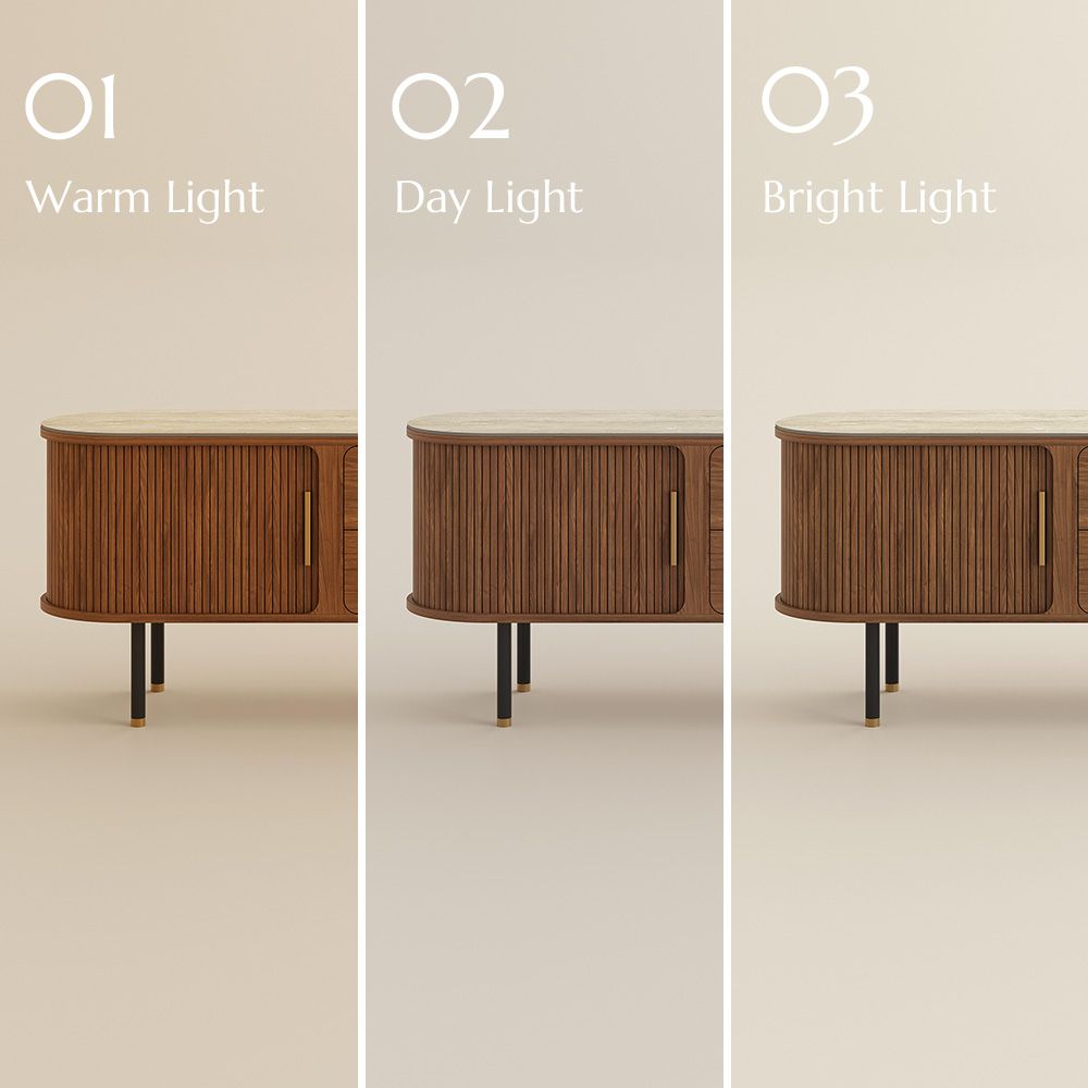 Walnut Color Living Room Set