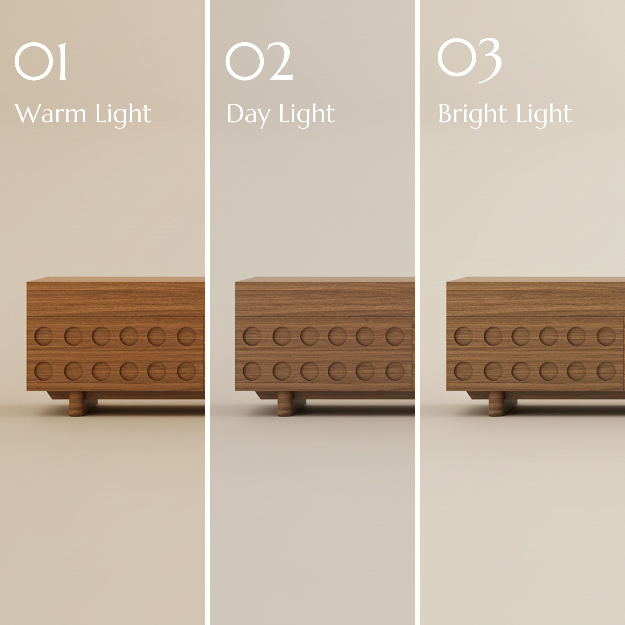 Wood Walnut Color MDF TV Stands