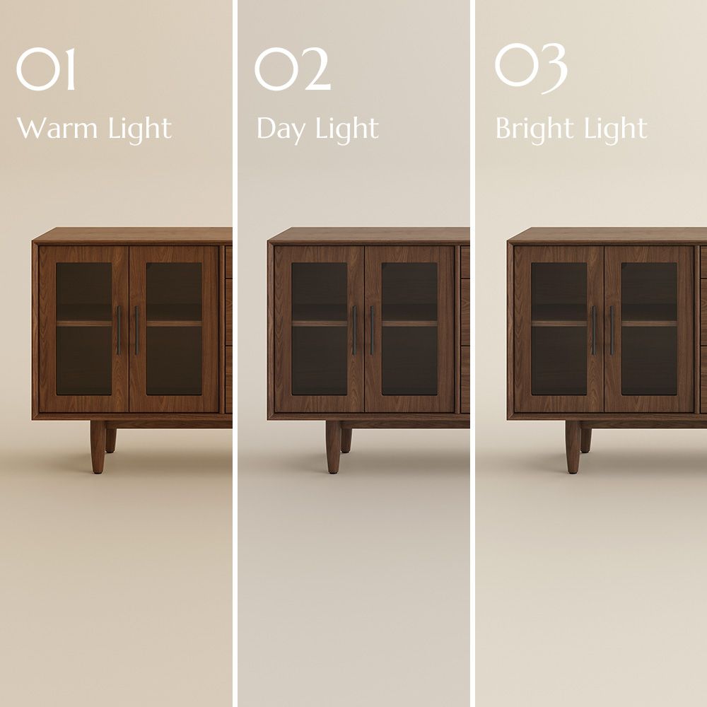 Glass Walnut Color MDF TV Stands