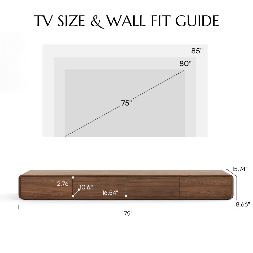with Storage Walnut MDF TV Stands