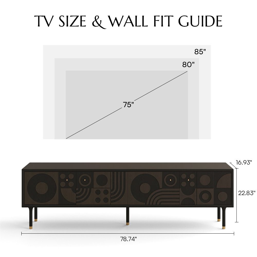 Long Smoky MDF TV Stands