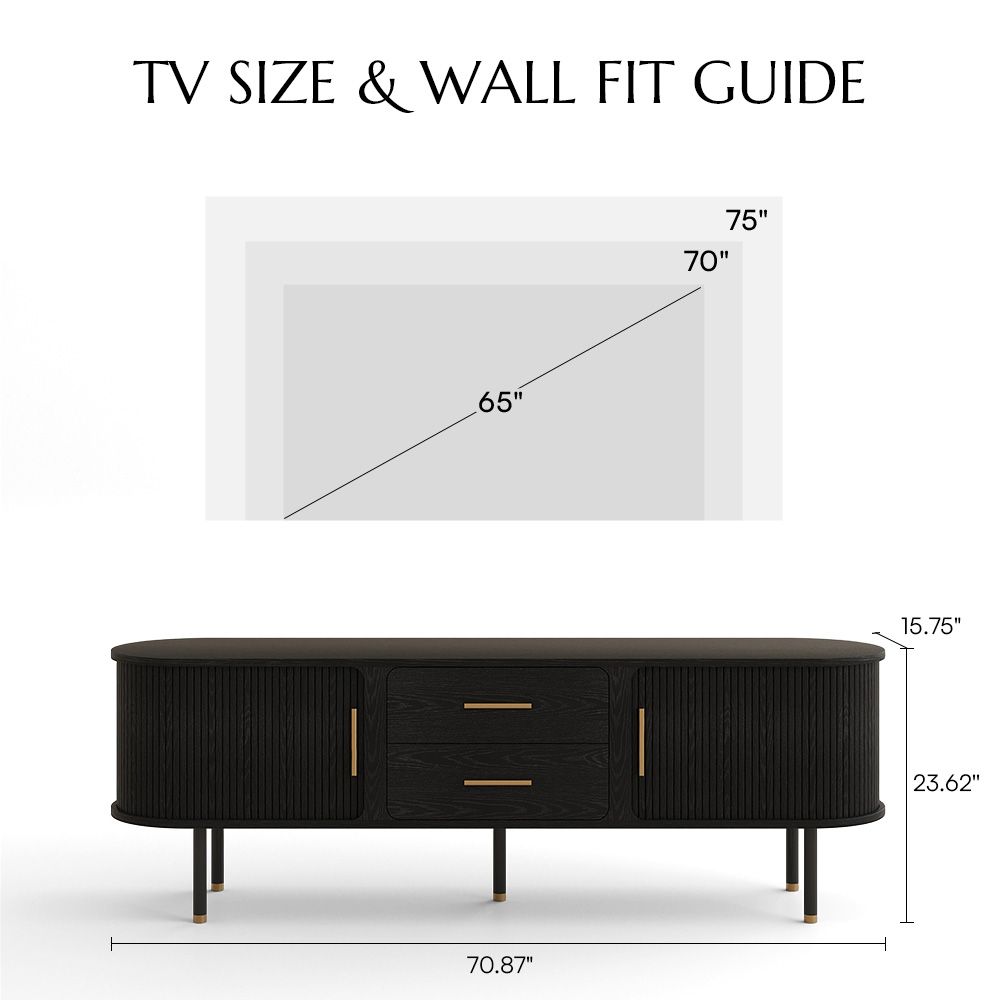 Black Plywood TV Stands