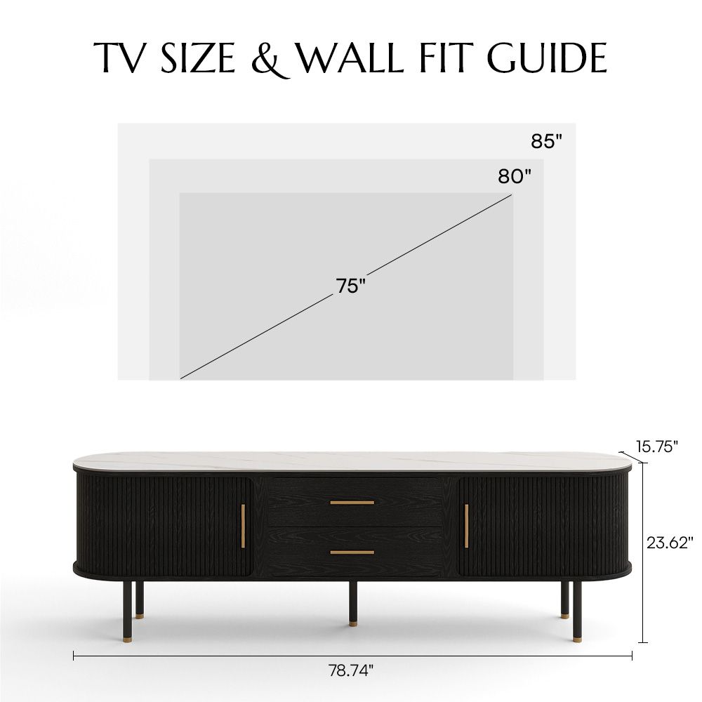 Black Plywood TV Stands