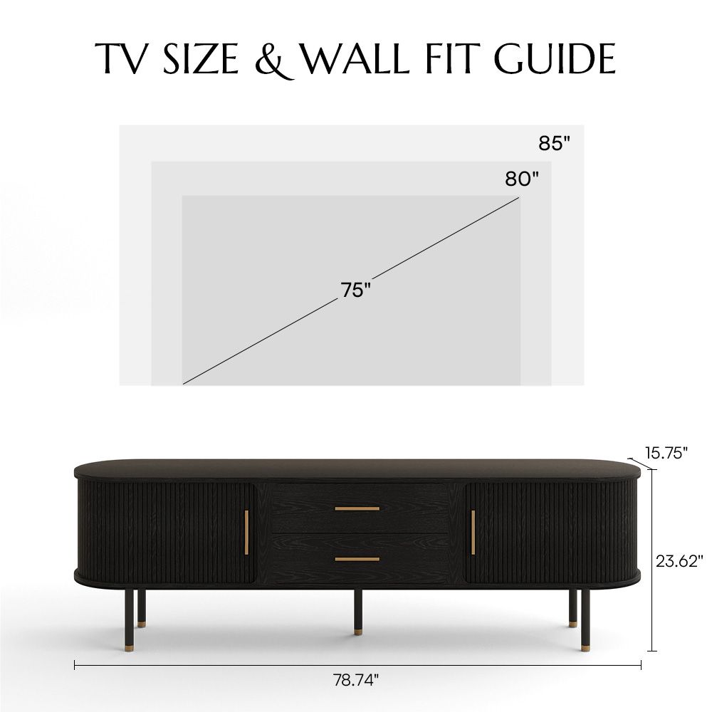 Black Plywood TV Stands