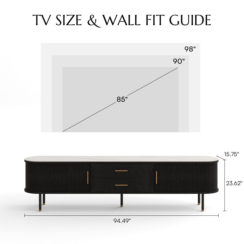 Black Plywood TV Stands