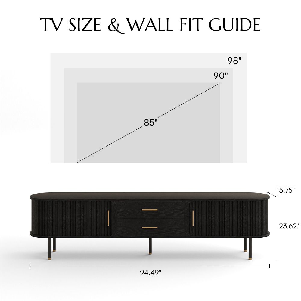 Black Plywood TV Stands