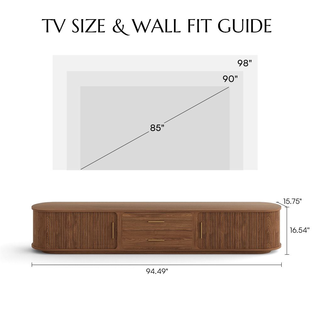 Walnut Color Plywood TV Stands