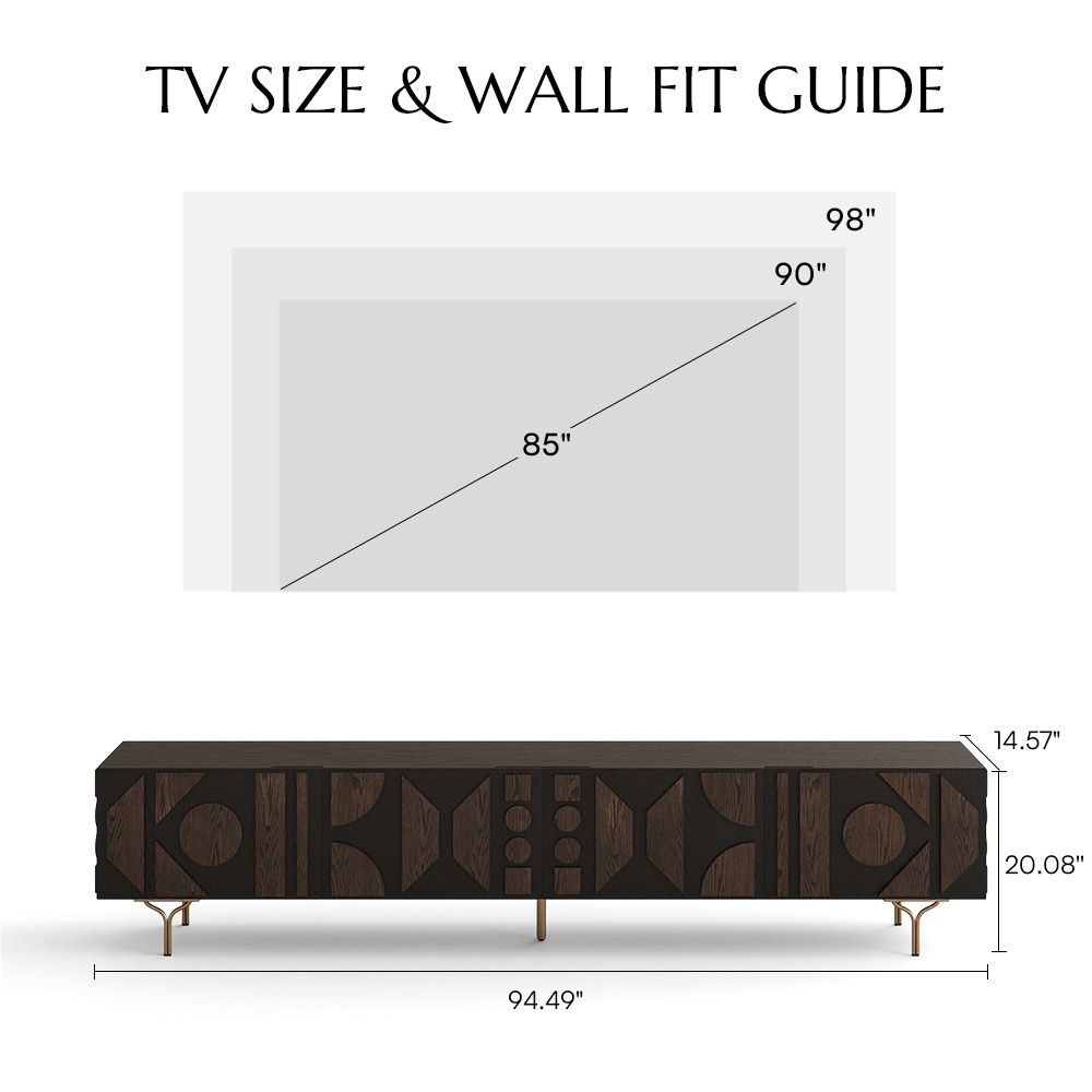 Partly Assemble Smoky MDF TV Stands