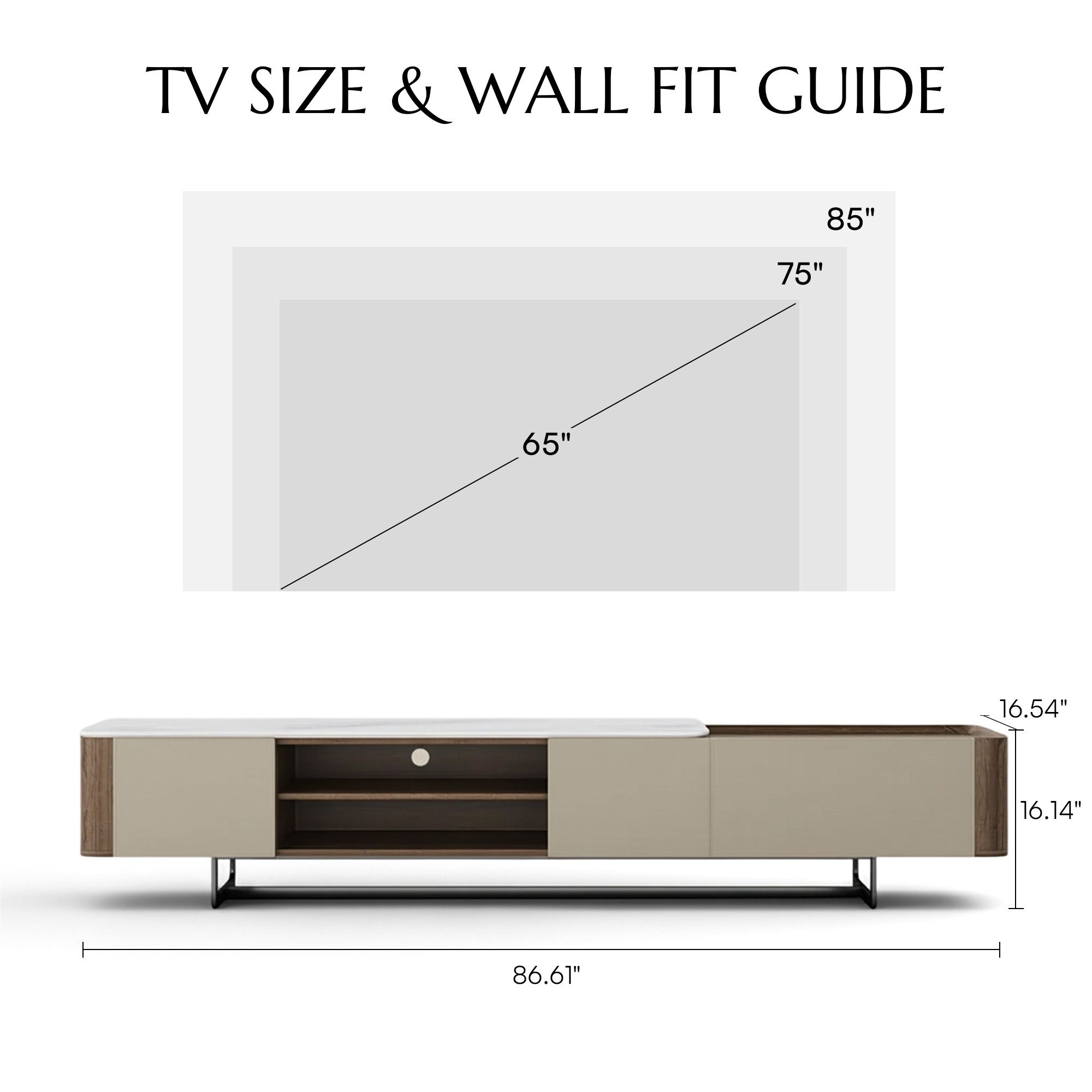 Walnut Walnut Color MDF TV Stands