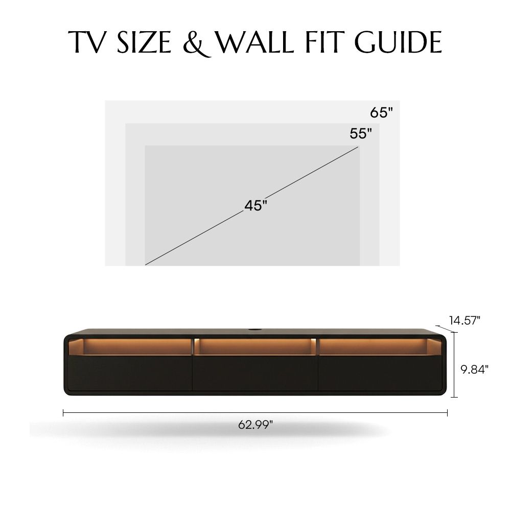 Modern Black MDF TV Stands