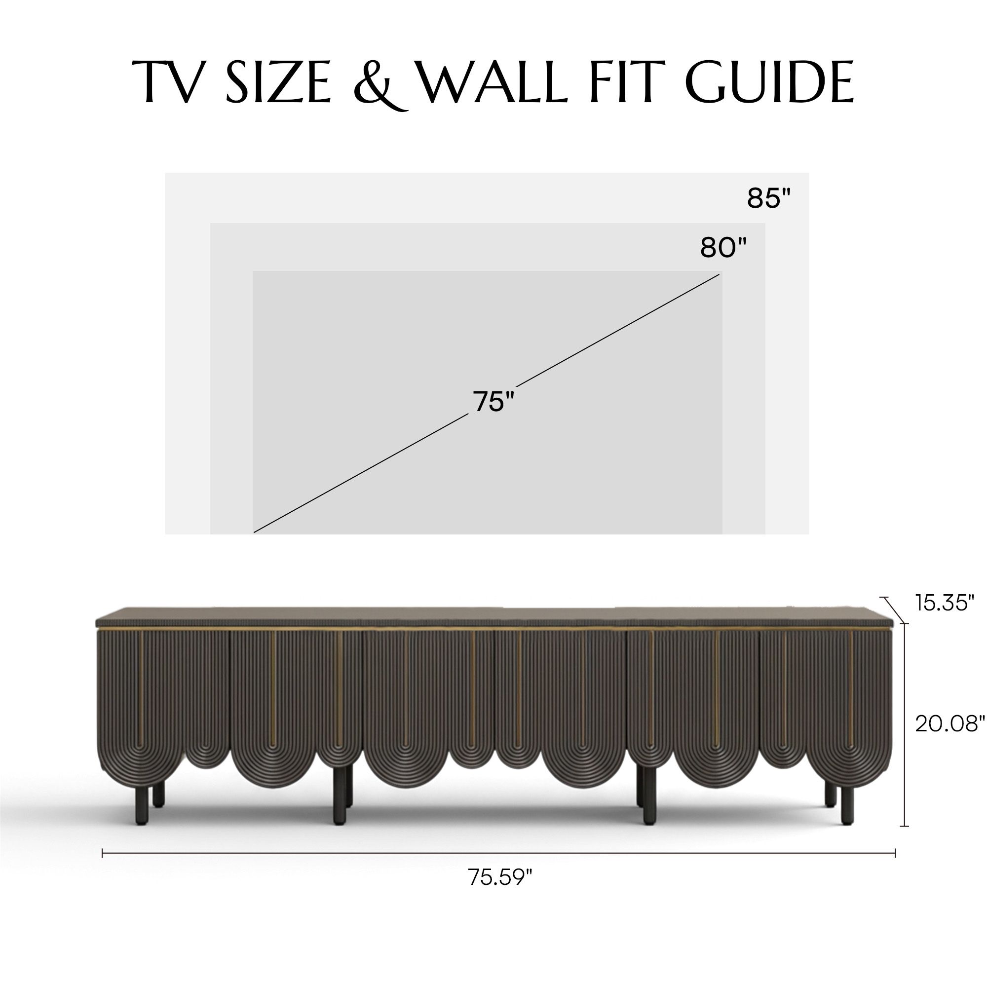 Wood Gray MDF TV Stands