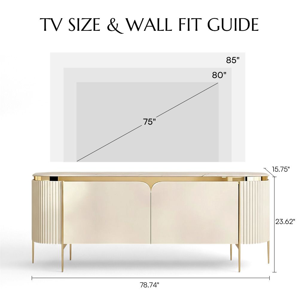 Modern White Plywood TV Stands