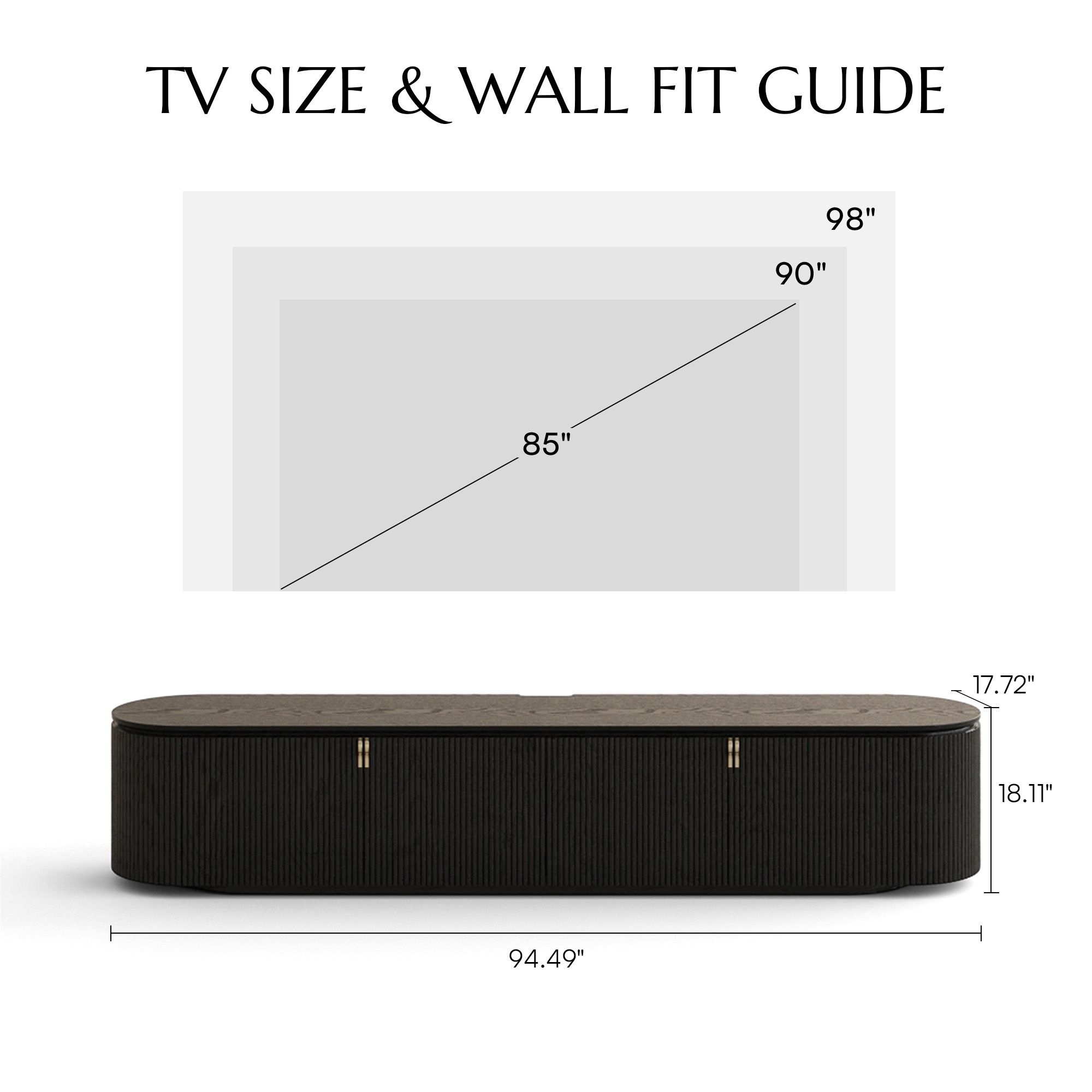 Wood Black Plywood TV Stands
