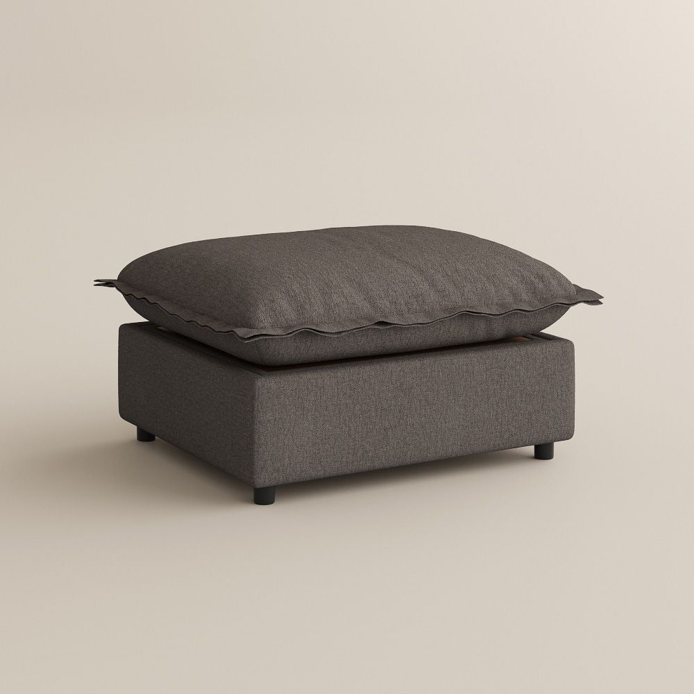 Single Seat Dark Gray Linen Modular Sofas