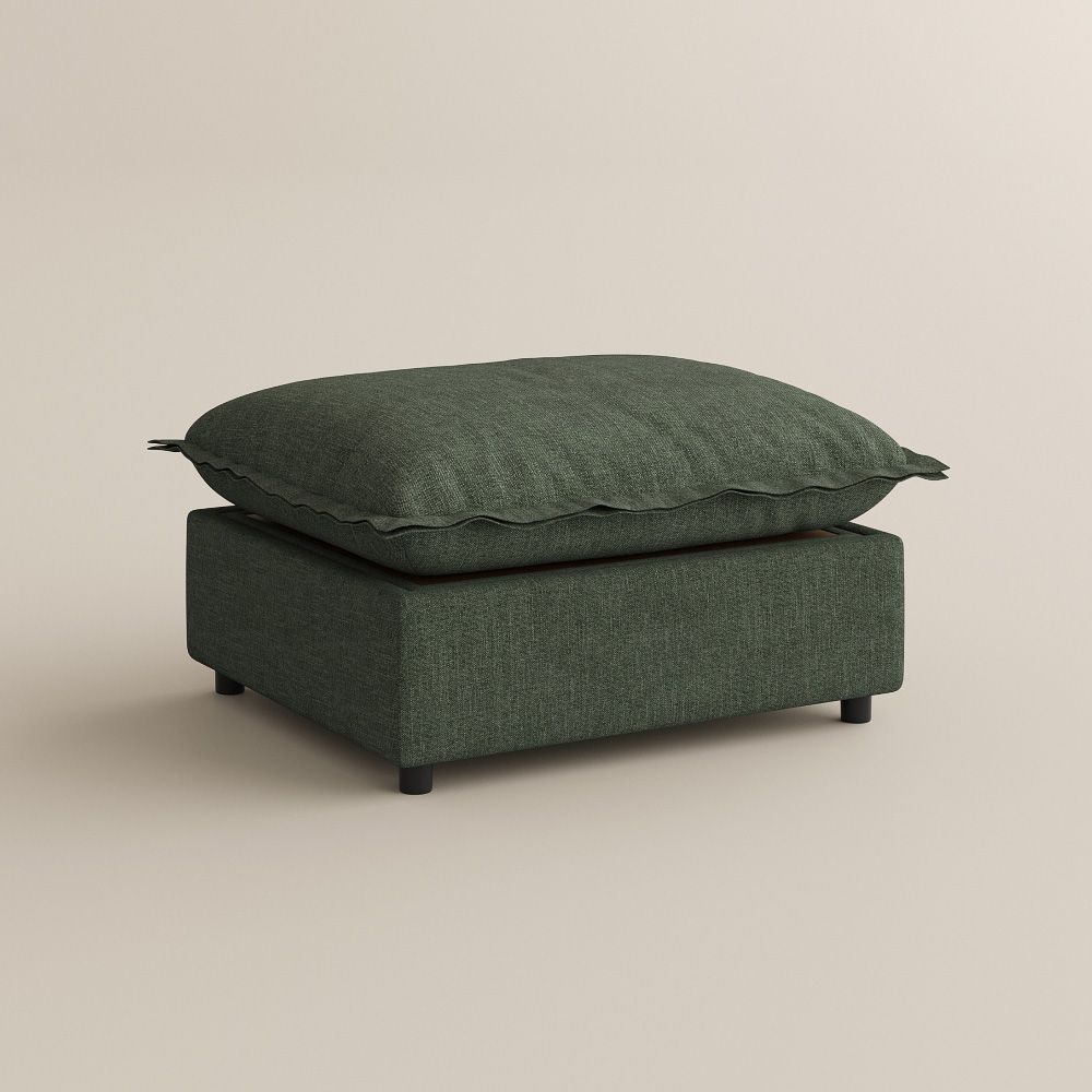 Casual Green Velvet Modular Sofas