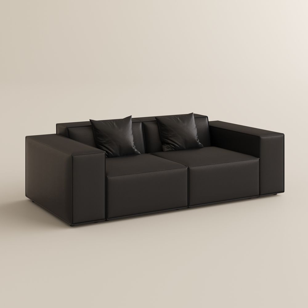 Leather Black Leather Modular Sofas