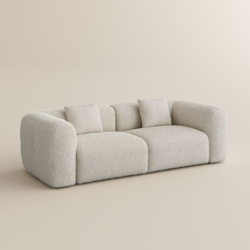 Apartment Beige teddy fleece Sofas & Loveseats